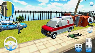 Roof Jumping Ambulance Simulator #3 Rescue Rooftop Stunts! Android gameplay screenshot 5