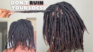 7 Ways To Ruin Your Locs (Two Strand Twist Starter Locs on FINE 4C Hair)Prevent Damage!!#LocJourney