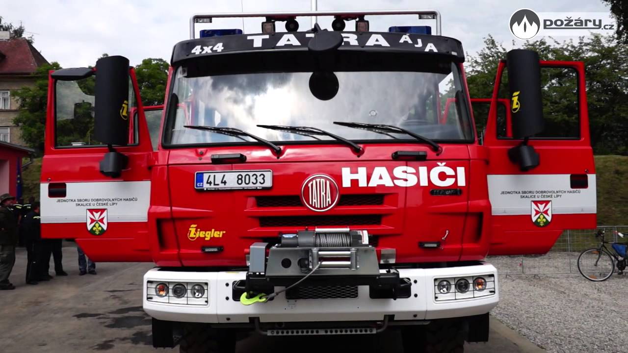 POŽÁRY.cz: Hasiči ze Skalice u České Lípy převzali novou TATRU a otevřeli hasičárnu