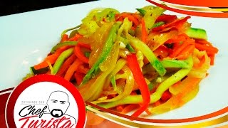 como hacer una deliciosa ensalada de vegetales salteados