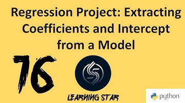 16_Regression Project: Extracting Coefficients and Intercept from a Model(total time=107:39)
