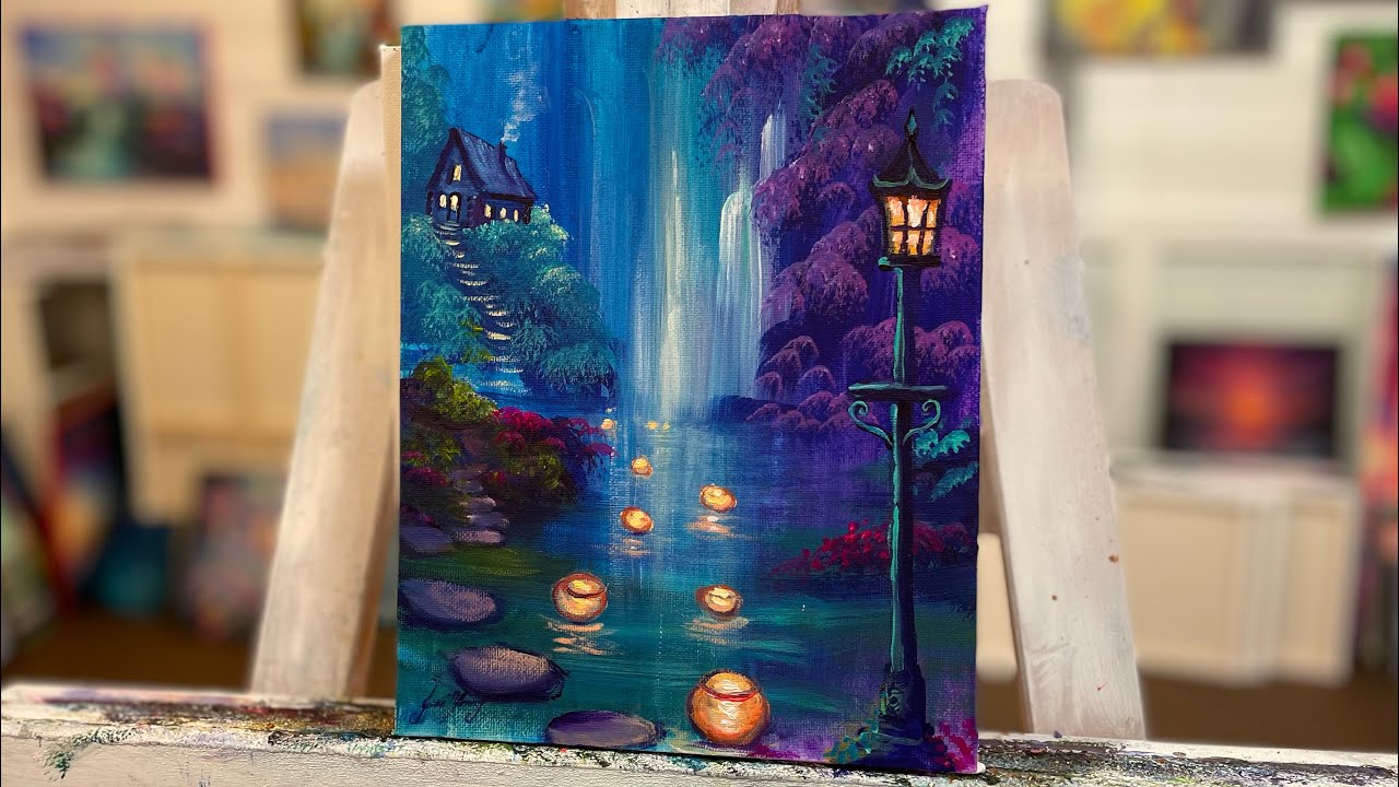Rapunzel Lantern Painting