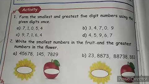 Form the smallest and greatest five digit numbers using the digits|5th Maths|Sami