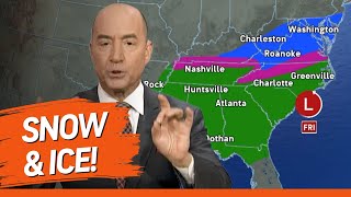 Snow & Ice to Hit Tennessee, North Carolina, Virginia, Maryland, DC