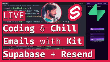 Email logins with Supabase, Resend and SvelteKit 💌 Patreon-like Service Part 7 🔴 LIVE Coding & Chill