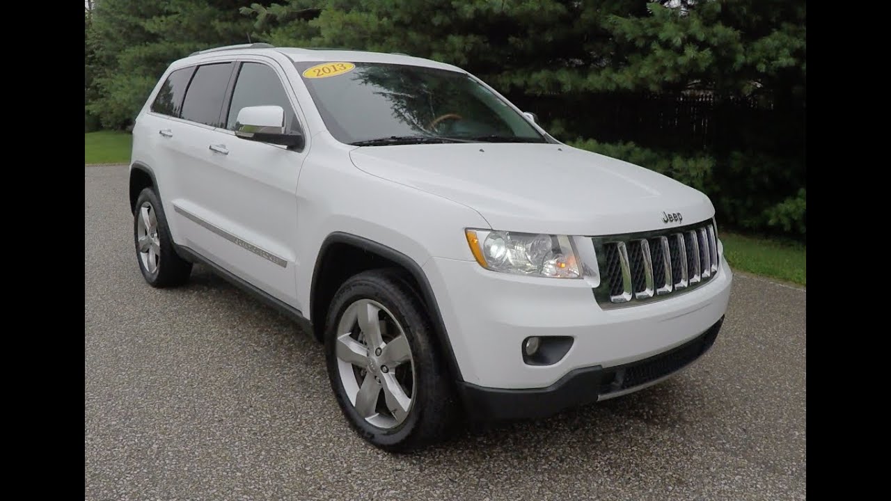 2013 Jeep Grand Cherokee Overland 4x4 White Martinsville In 17989a