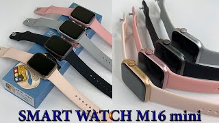 Смарт часы М16 mini КОМПЛЕКТАЦИЯ И ОБЗОР (лучшая копия Apple Watch 6 40mm) #shorts