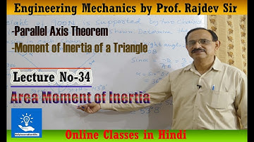Parallel Axis Theorem (हिन्दी में) Moment of Inertia of a Triangle