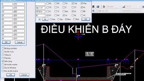 Điều khiển B đáy khi thiết kế kênh bê tông.