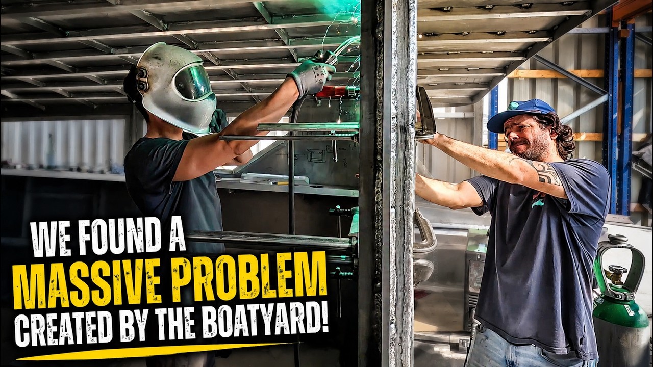 ⁣⛵️ This is a much bigger problem than we expected!! Building an Aluminum Sailboat!!Ep.383