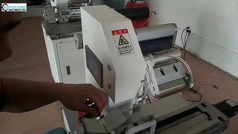 Semi automatic string cable wire folding labeling machine testing video