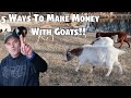 5 ways to make money raising goats