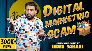 Non Religious Jokes & Digital Marketing Scam FT. Inder Sahani |Crowd work #comedy #funny