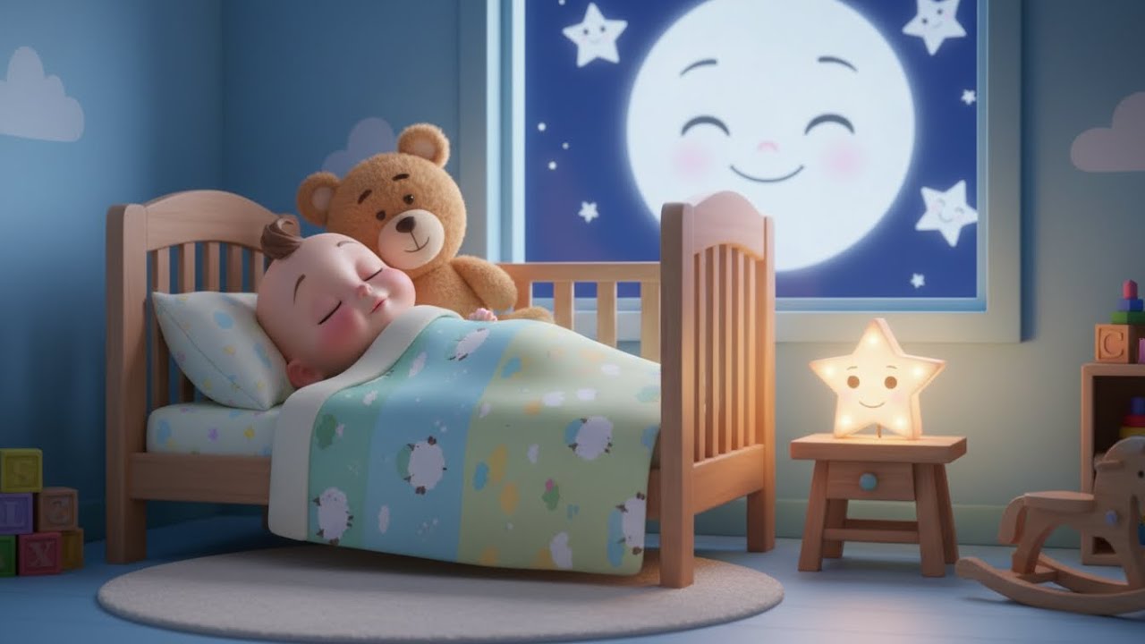 Sleep Time Good Night Lullaby | kids nursery rhymes | Baby Song, Soothing Bedtime Music 🌙💤