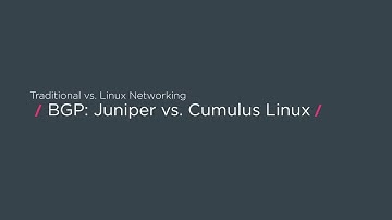 How to configure BGP with Juniper and NVIDIA Cumulus Linux