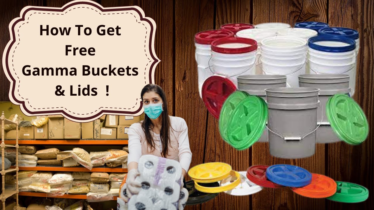 How To Get Free Buckets and Gamma Lids! 👍Its Easy! #gammalids