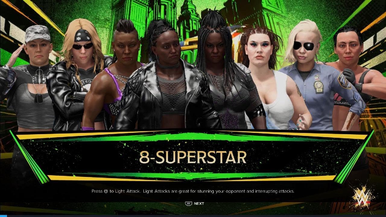 WWE 2K24 BMW Women's/Divas ENTRANCES 1 THROWDOWN TV SHOW ARENA