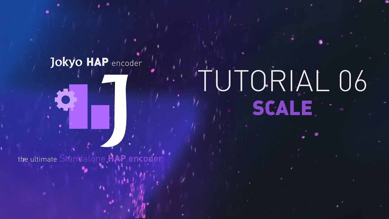 JOKYO HAP Encoder : Tutorial 06 : Scale - YouTube