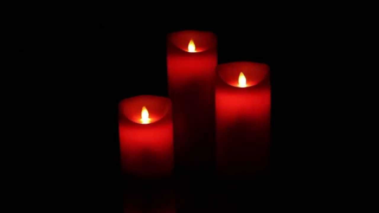 Led Kerze Elegance Rot