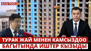 Турак жай менен камсыздоо багытында иштер кызыды