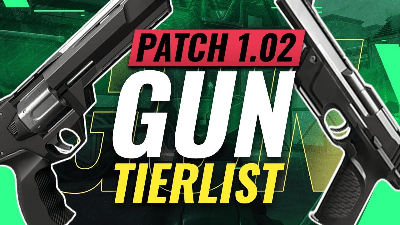 BEST VALORANT GUNS Patch 1.02 Gun TIER List - YouTube