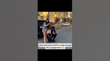 2nd attempt and he understood the assignment 😭🤣 #shorts #funny # memes #explore