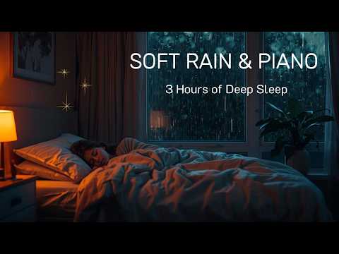 SOFT RAIN & PIANO 🌧️🎹 | Drift Into Deep Sleep (3 Hours)