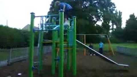 backflip off monkey bars
