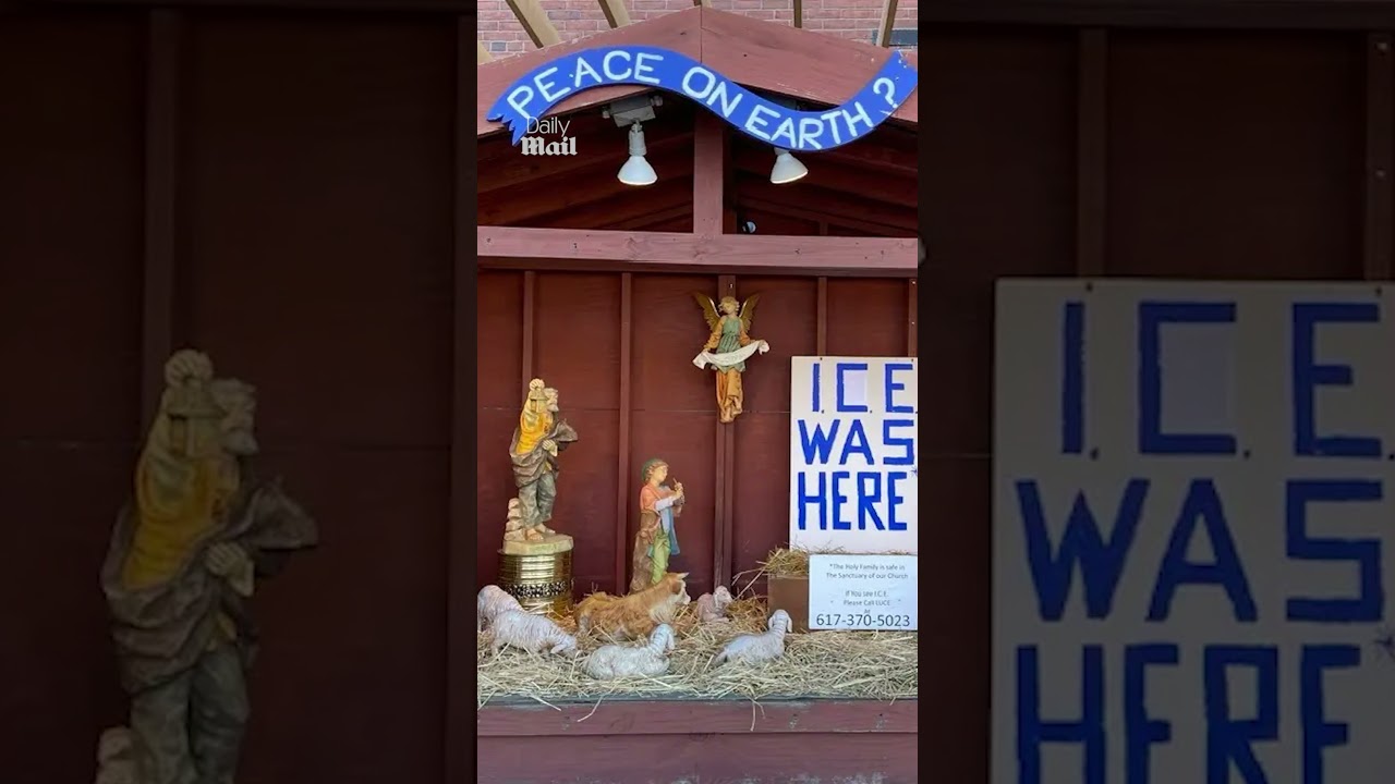 Church shocks locals with ICE-themed Nativity scene