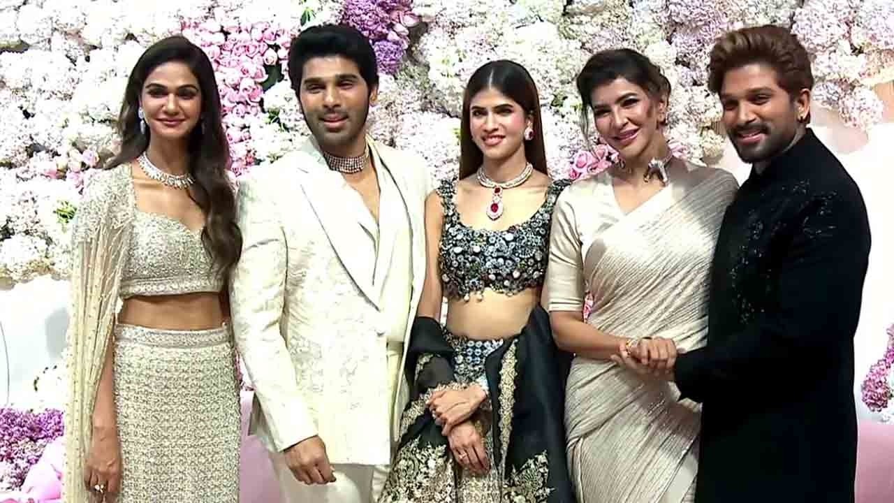 Manchu Lakshmi Visuals | Allu Sirish & Nayanika Pre Wedding Reception | Allu Arjun