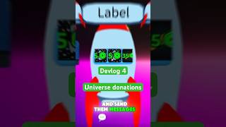 Devlog 4 universe donations #roblox #newgameinroblox #plsdonate #robux #universe #loopcut