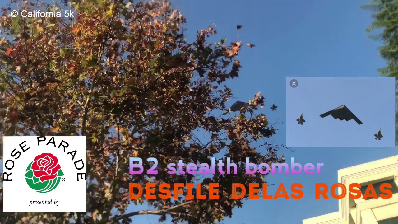 B2 stealth bomber ✈️ rose parade 🌹