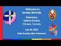 Emmanuel United Church Ottawa Ontario Canada Sunday Worship July 20 2025 Emmanuel United Church Ottawa Ontario Canada Sunday Worship July 20 2025