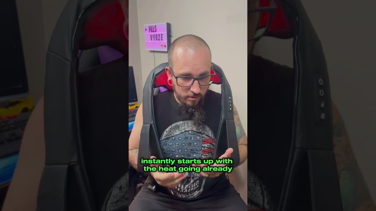 Relax with a neck & back massager! 