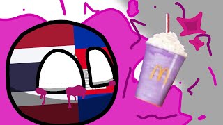 Trying the Grimace Shake! (Countryballs Animation)