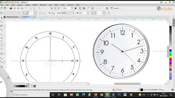 How to Design Wall Clock / CorelDraw Tutorial / Corel Draw Tips & Tricks