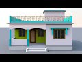 3 bedrooms simple village house plans | beautiful village home plan @prem's home plan