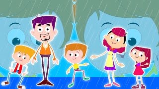 Дождь Дождь Уходи | Мультфильм для детей | Компиляция |  детского стишка | Rain Rain Go Away