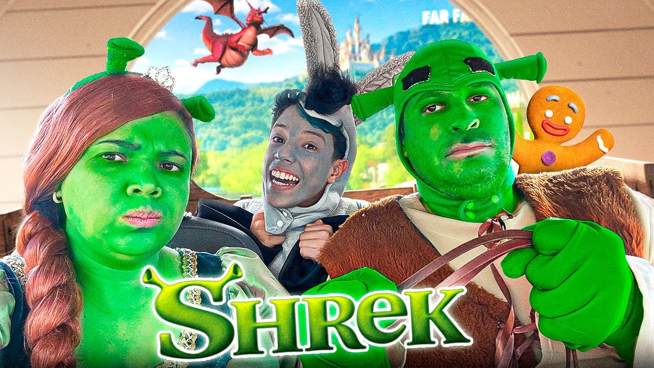 A TURMA DO SHREK VIAJOU PARA O REINO TÃO TÃO DISTANTE!! * Deu muito ruim 