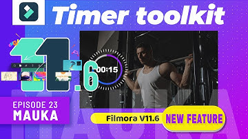 🔥How to create an animated countdown timer in Filmora | Timer Toolkit | Mauka Tutorial