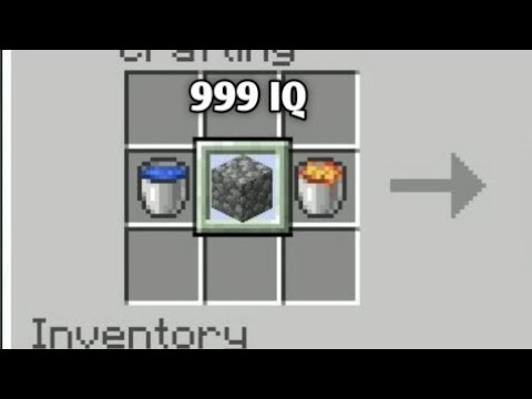 0 IQ vs 999 IQ cobblestone generator..😳