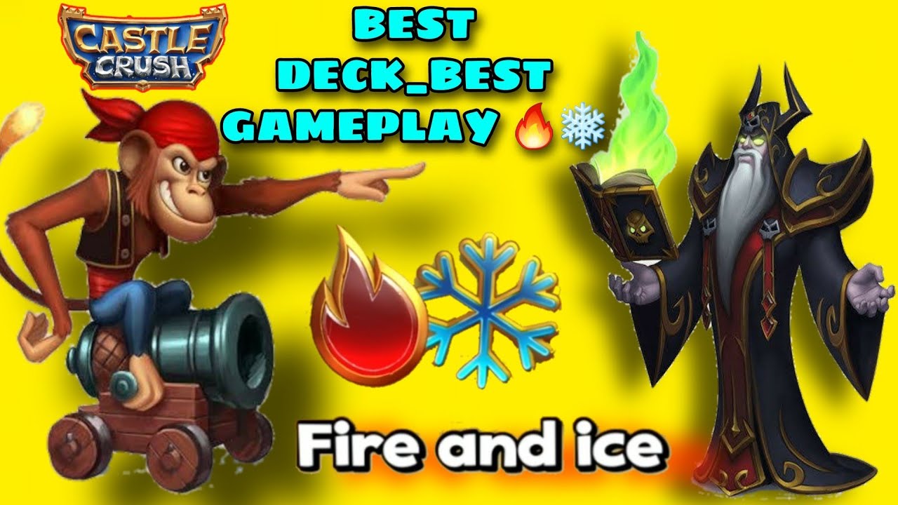 FIRE🔥 and ICE❄ MODE OP DECK BEST LEGENDRY EPIC GAMEPLAY || CASTLE CRUSH