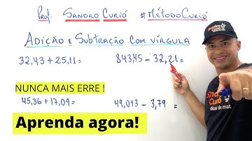 ADIÇÃO e SUBTRAÇÃO COM VÍRGULA