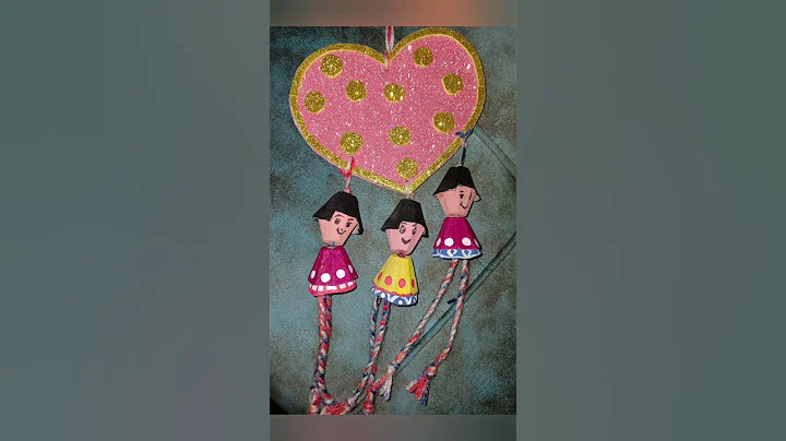 Egg Tray Craft DIY/doll making using egg tray #shortvideo #youtubeshorts #craft