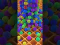 Grid Spike Balls Drop | Satisfying 3D Animation 🎮