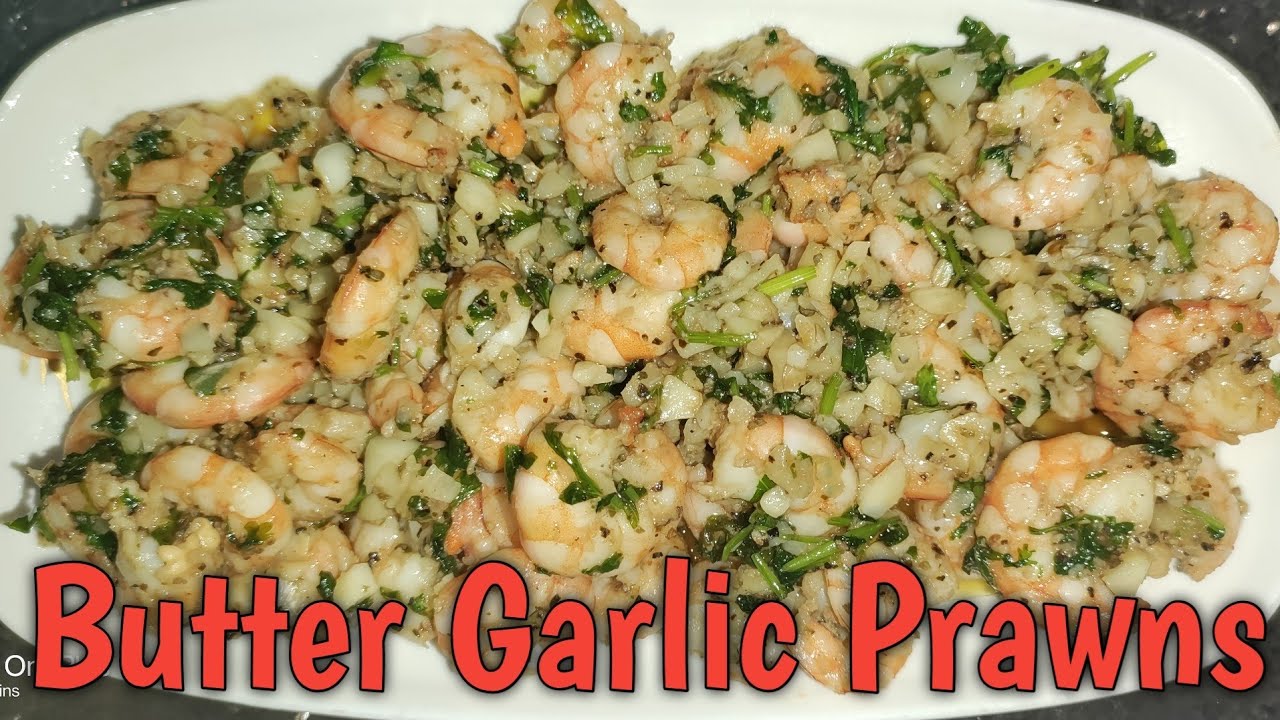 Easy Butter Garlic Prawns Recipe Prawns Recipe YouTube
