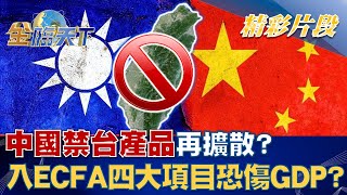 中國大陸禁台產品再擴散? 若列入ECFA四大項目恐傷3%GDP!?│ 金臨天下@TVBSFinanceLive 20221212