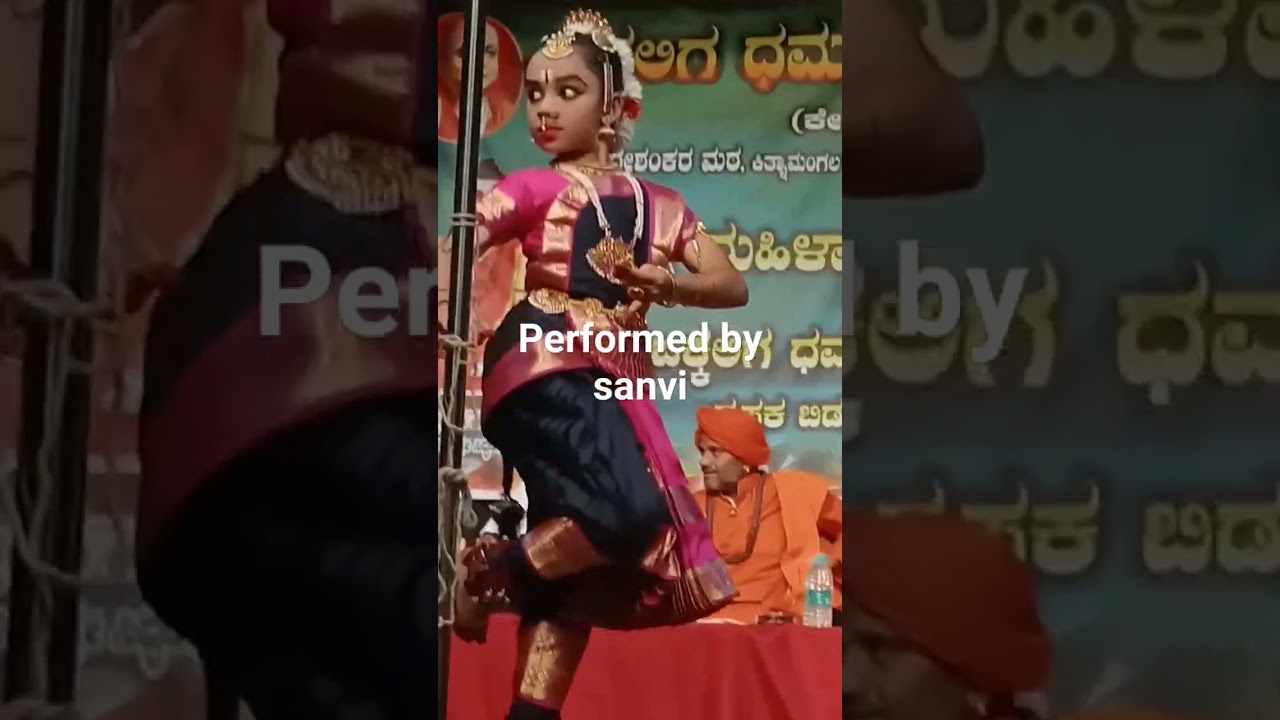 Beautiful dance performance in the stage 