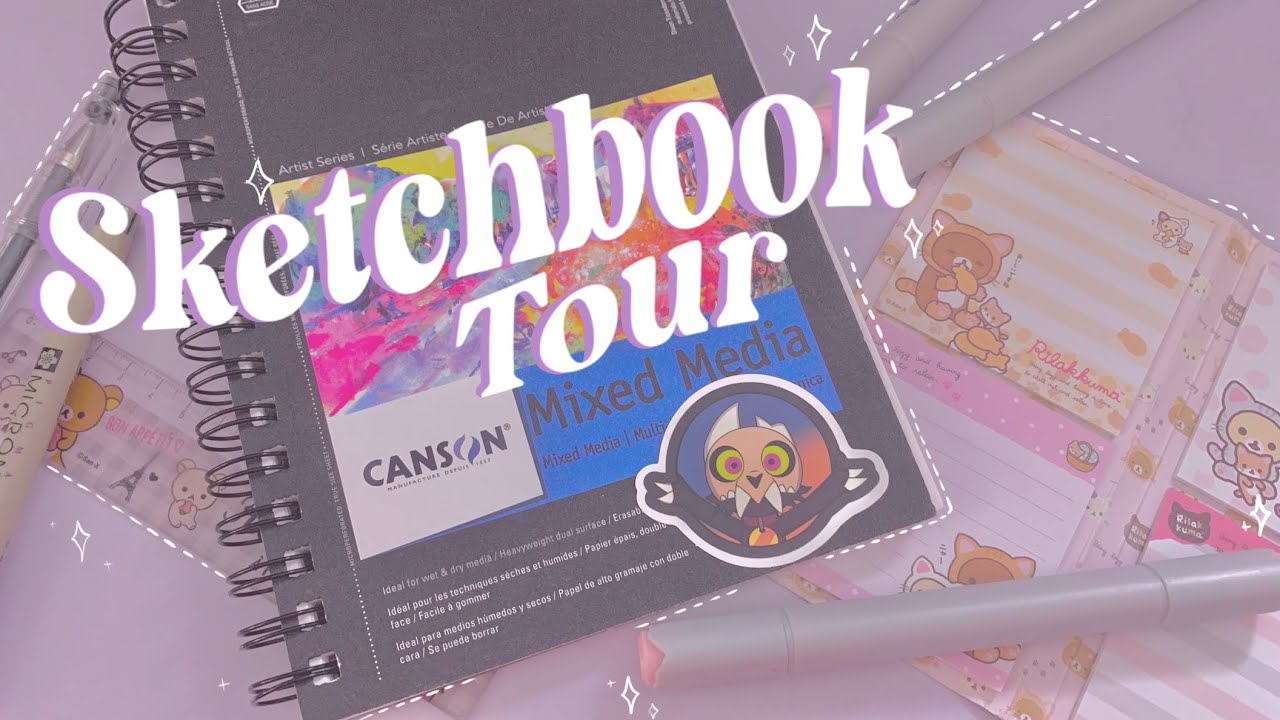 Canson Mixed media Sketchbook tour #2 2017 (EmilyArts) 