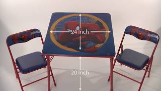 Marvel Spider Man Activity Table and Chairs Set